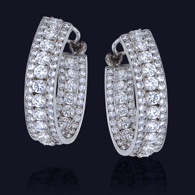 Platinum Diamond Earrings