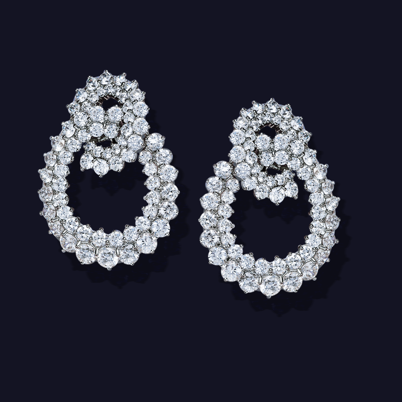 Platinum Diamond Earrings