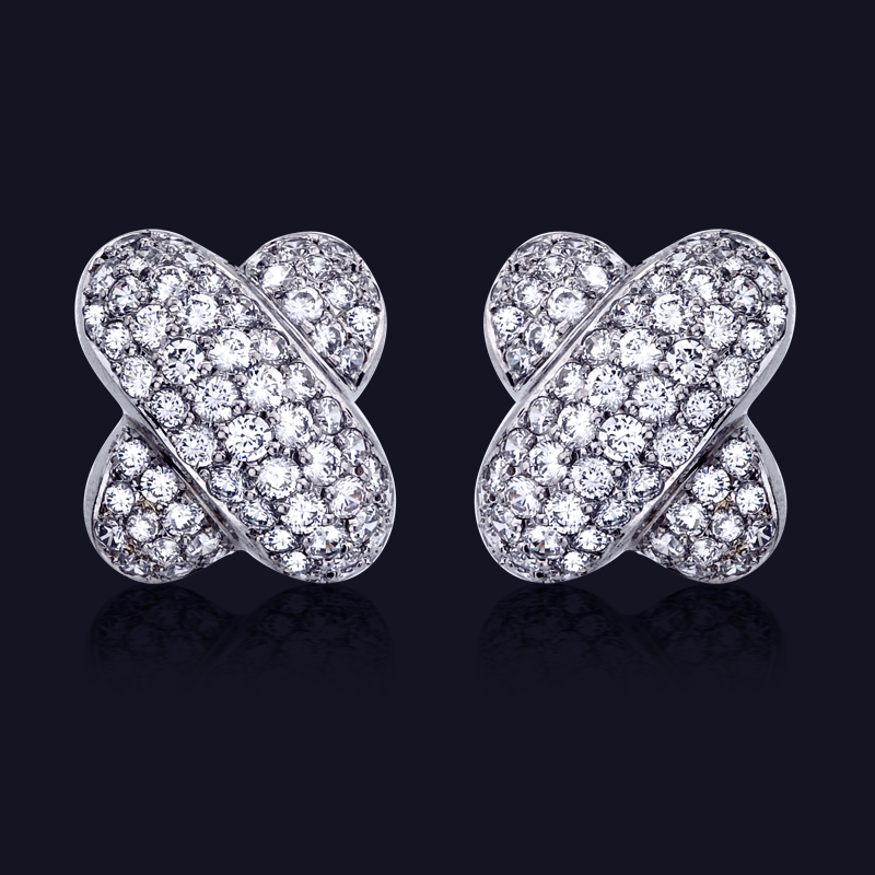 Platinum Diamond Earrings