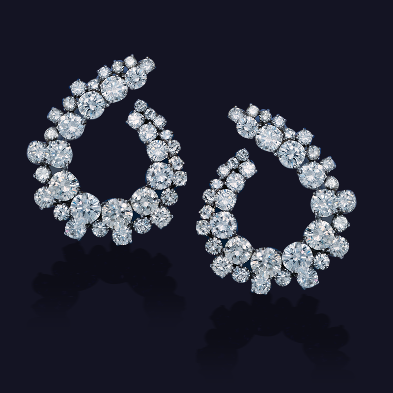 Platinum Diamond Earrings