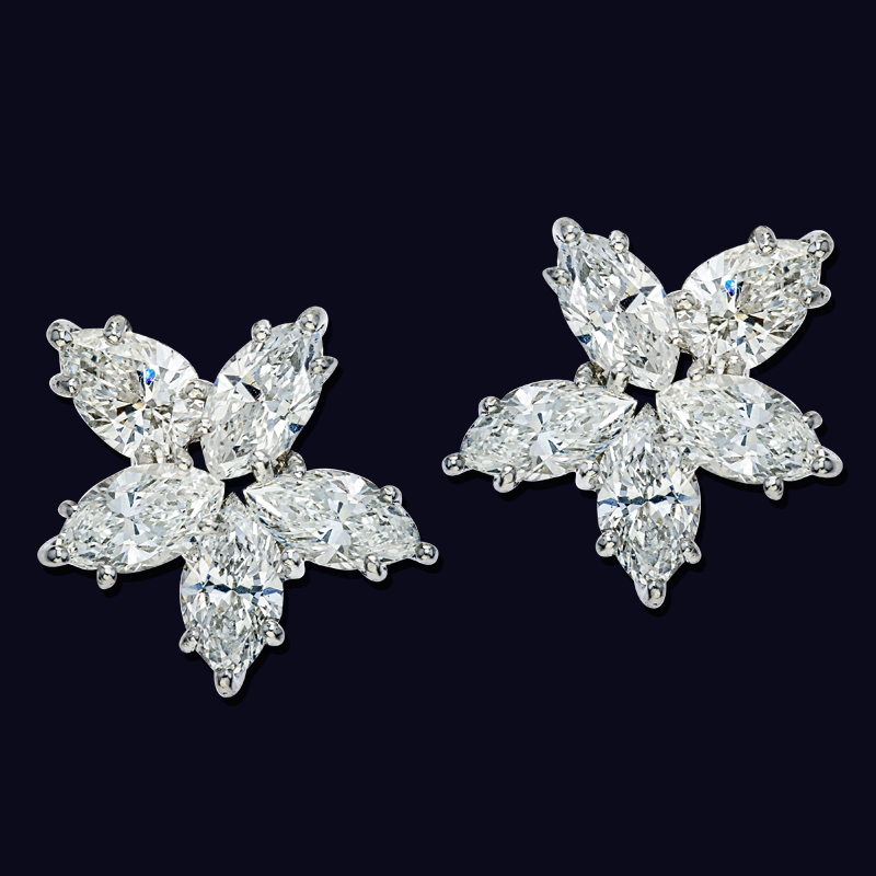 Platinum Diamond Earrings