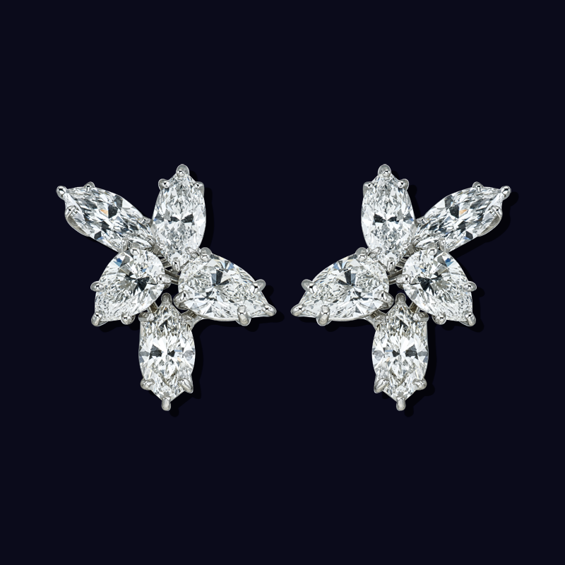 Platinum Diamond Earrings