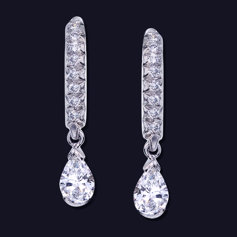 Diamond Drop Earrings