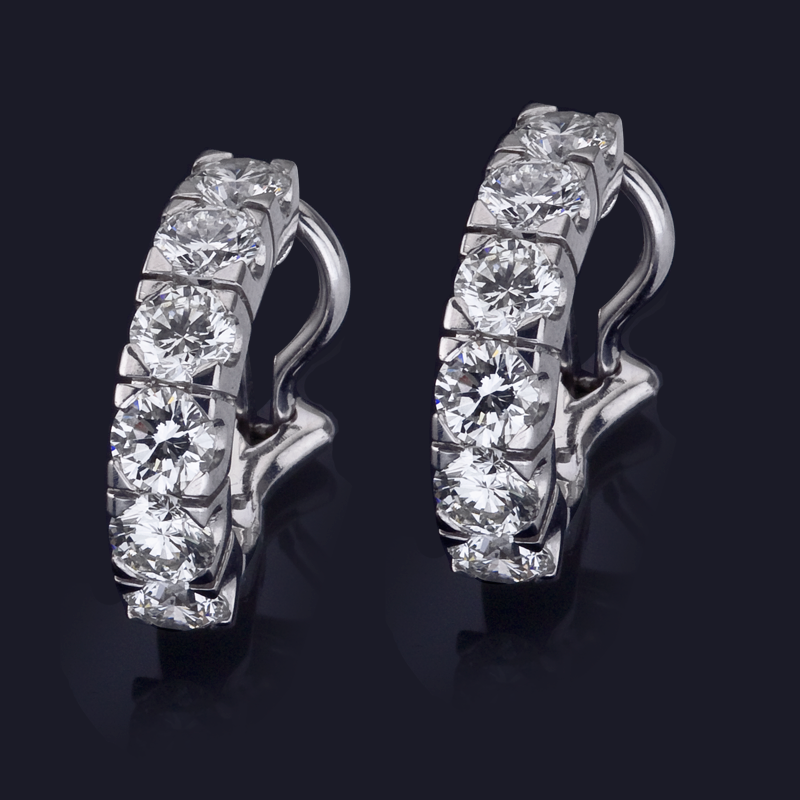 Platinum Diamond Earrings