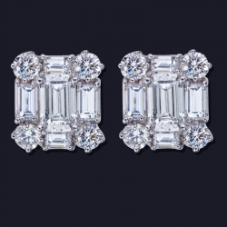 Platinum Diamond Earrings