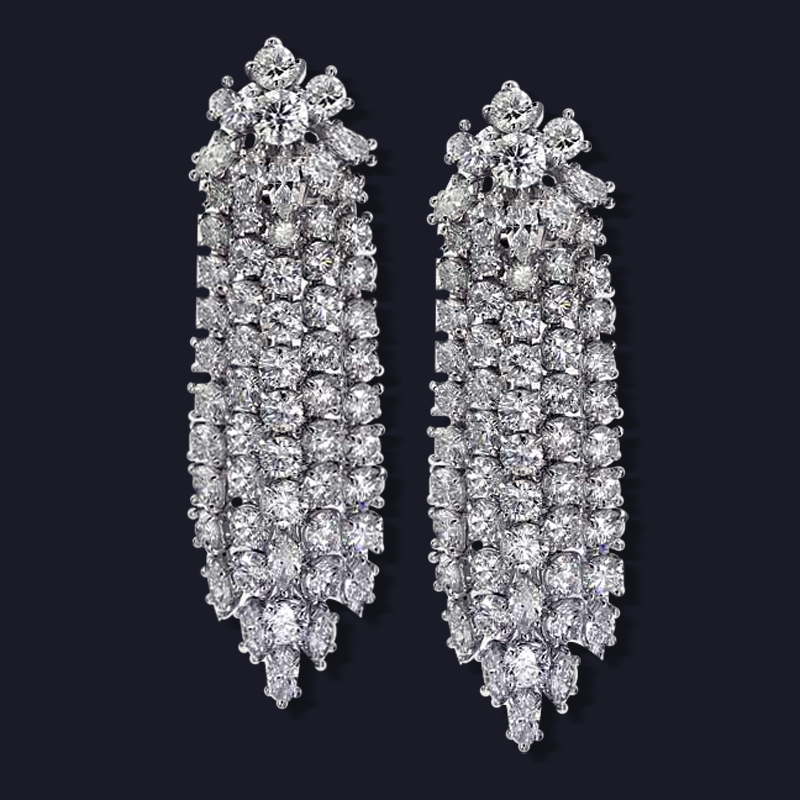 Platinum Diamond Earrings