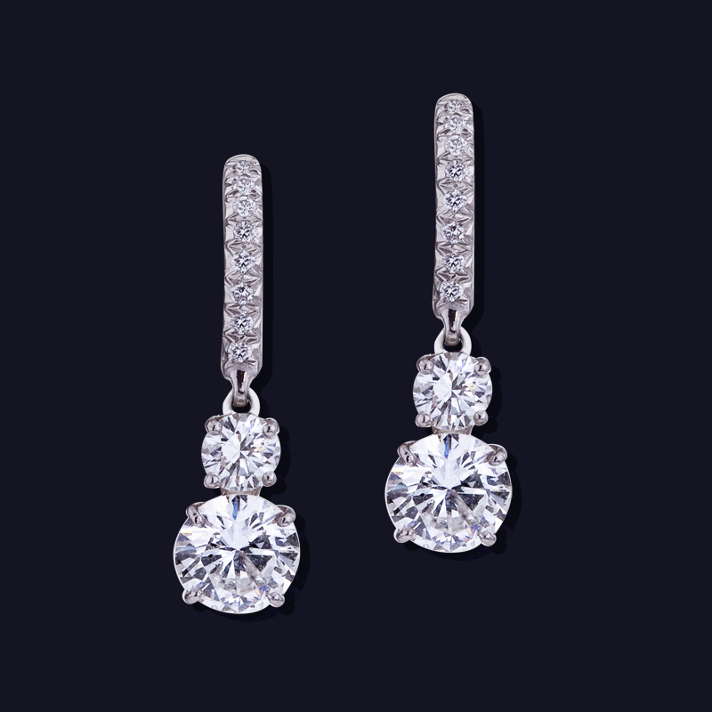 Platinum Diamond Earrings