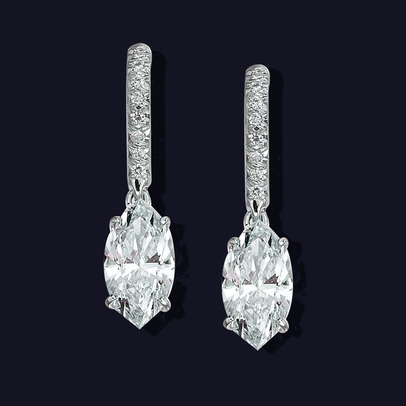 Platinum Diamond Earrings