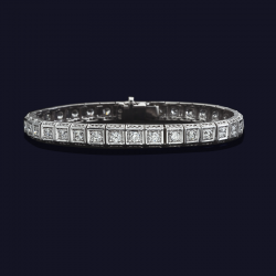 18K White Gold Diamond Bracelet