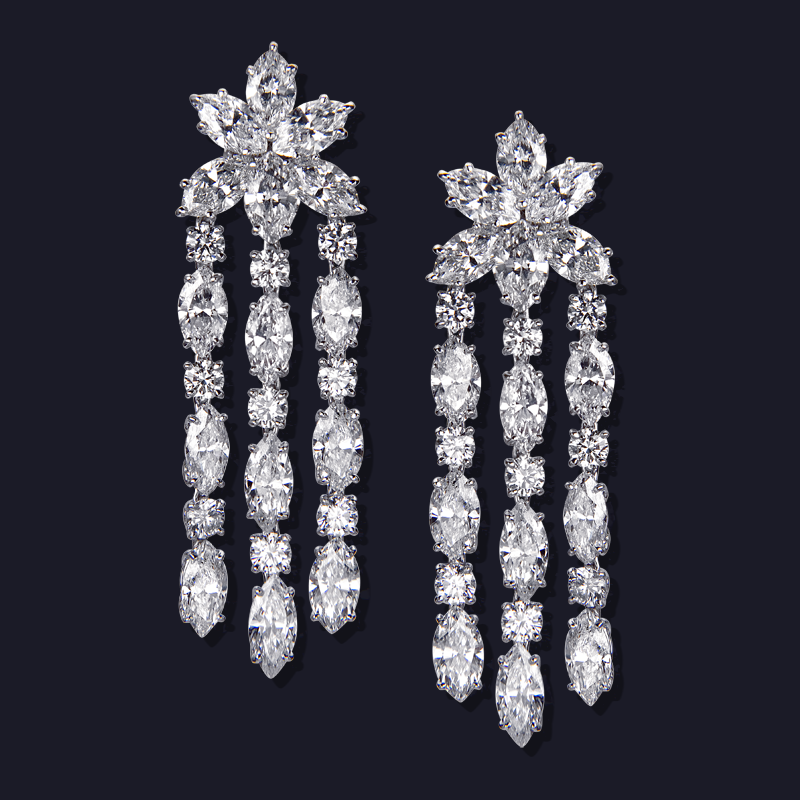 Platinum Diamond Earrings