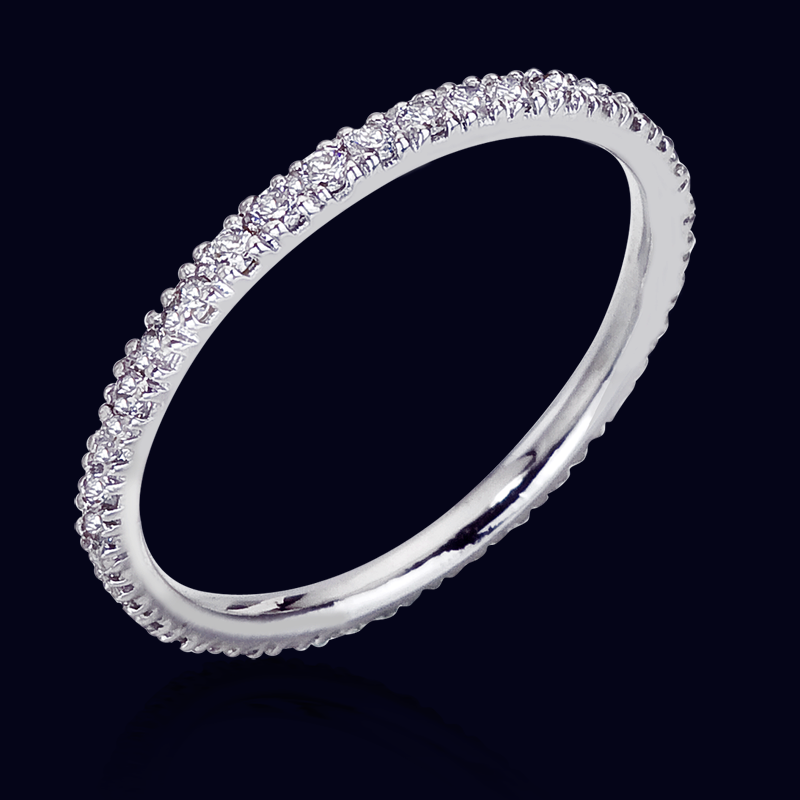 Platinum Diamond Wedding Band