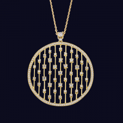 18K Yellow Gold Diamond Necklace