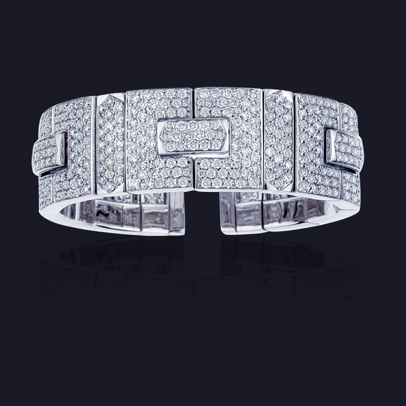 18K White Gold Diamond Bracelet