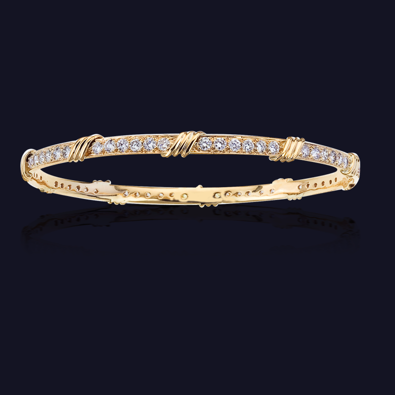 18K Yellow Gold Diamond Bracelet