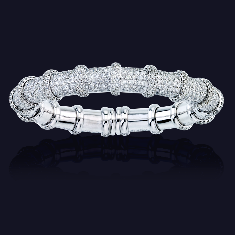 18K White Gold Diamond Bracelet