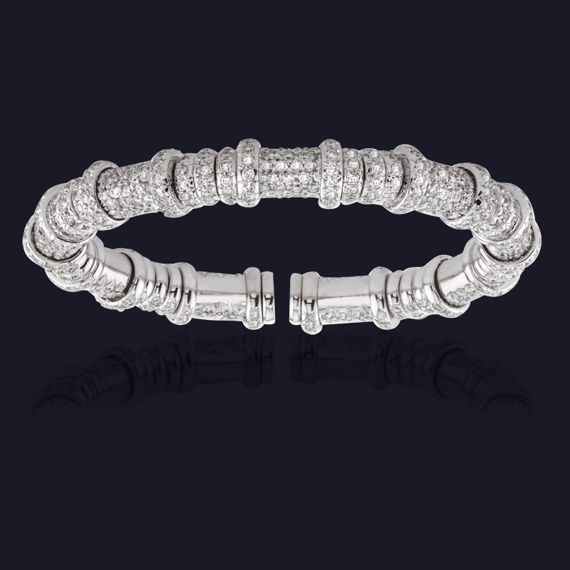 18K White Gold Diamond Bracelet