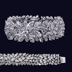 One of a kind Platinum Diamond Bracelet