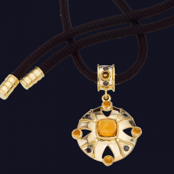 18K Yellow Gold Citrine Necklace